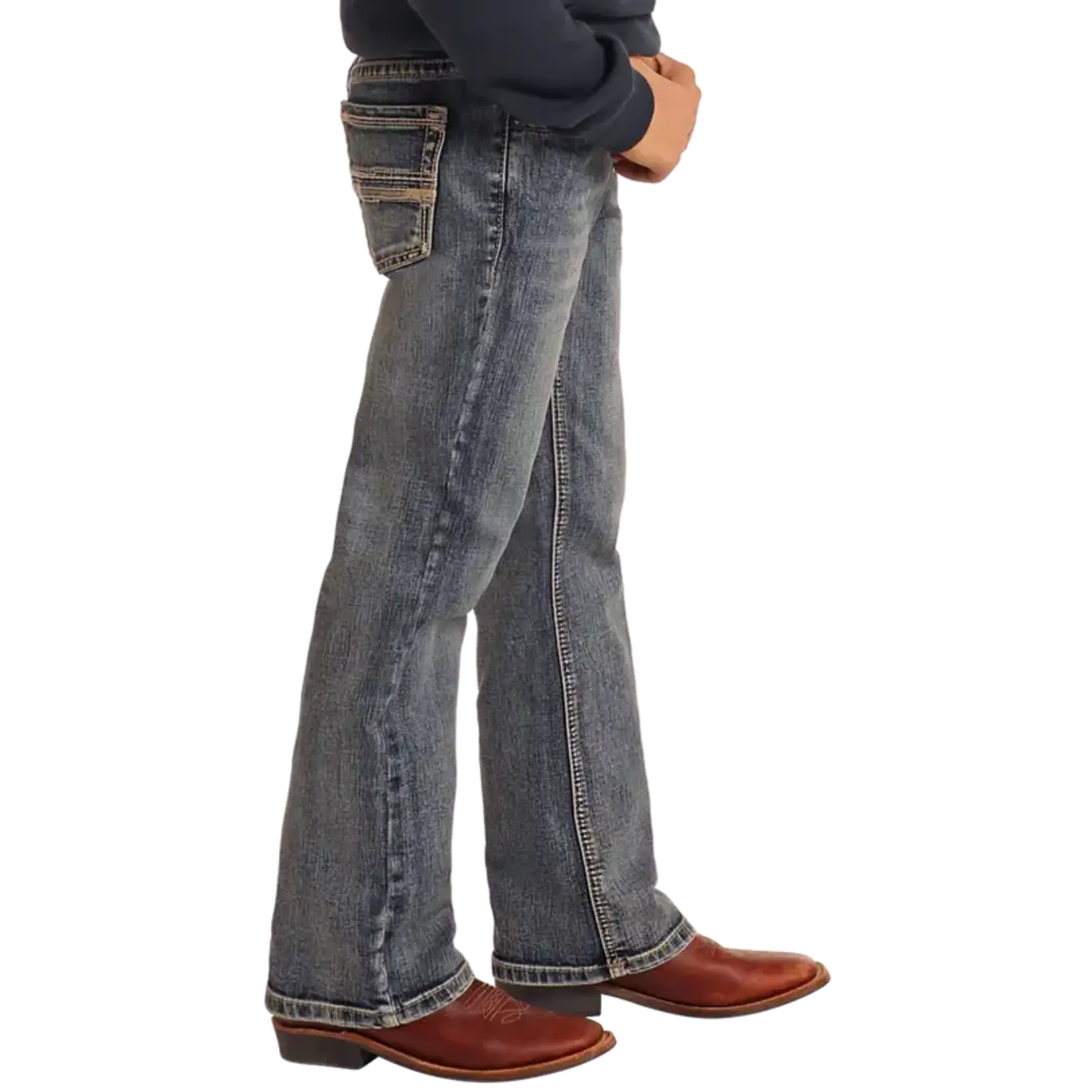 Boy's Rope Stitch EMB Bootcut
