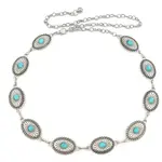 Concho Antique Silver/Turquoise