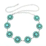 Concho Blossom  Silver/Turquoise