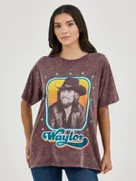 Wrangler Women's Wrangler Waylon Jennings Oversized Band Tee