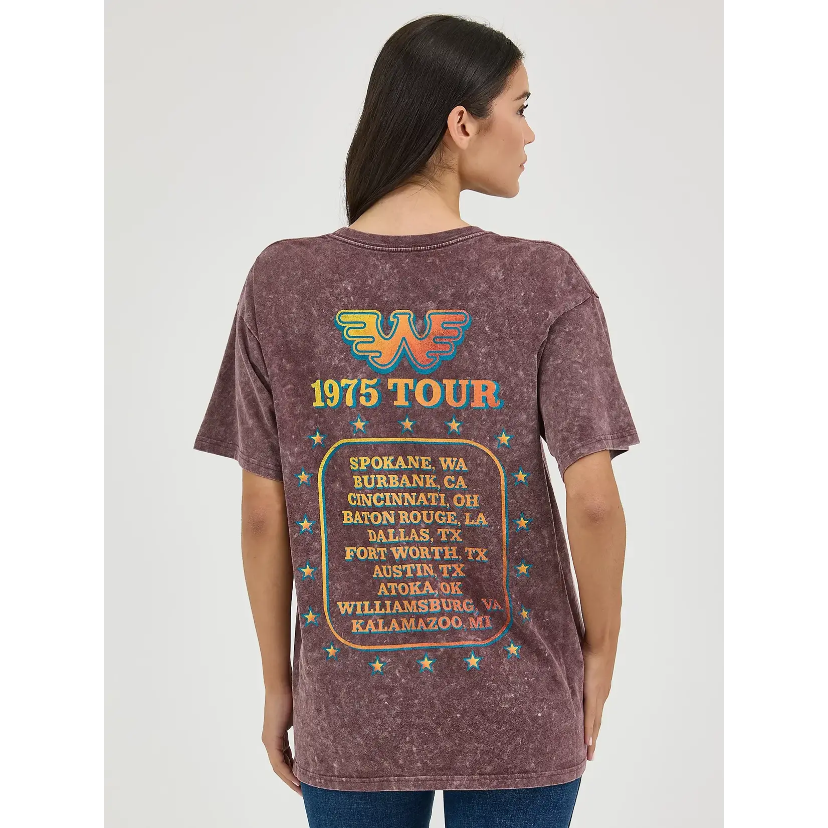 Wrangler Women's Wrangler Waylon Jennings Oversized Band Tee