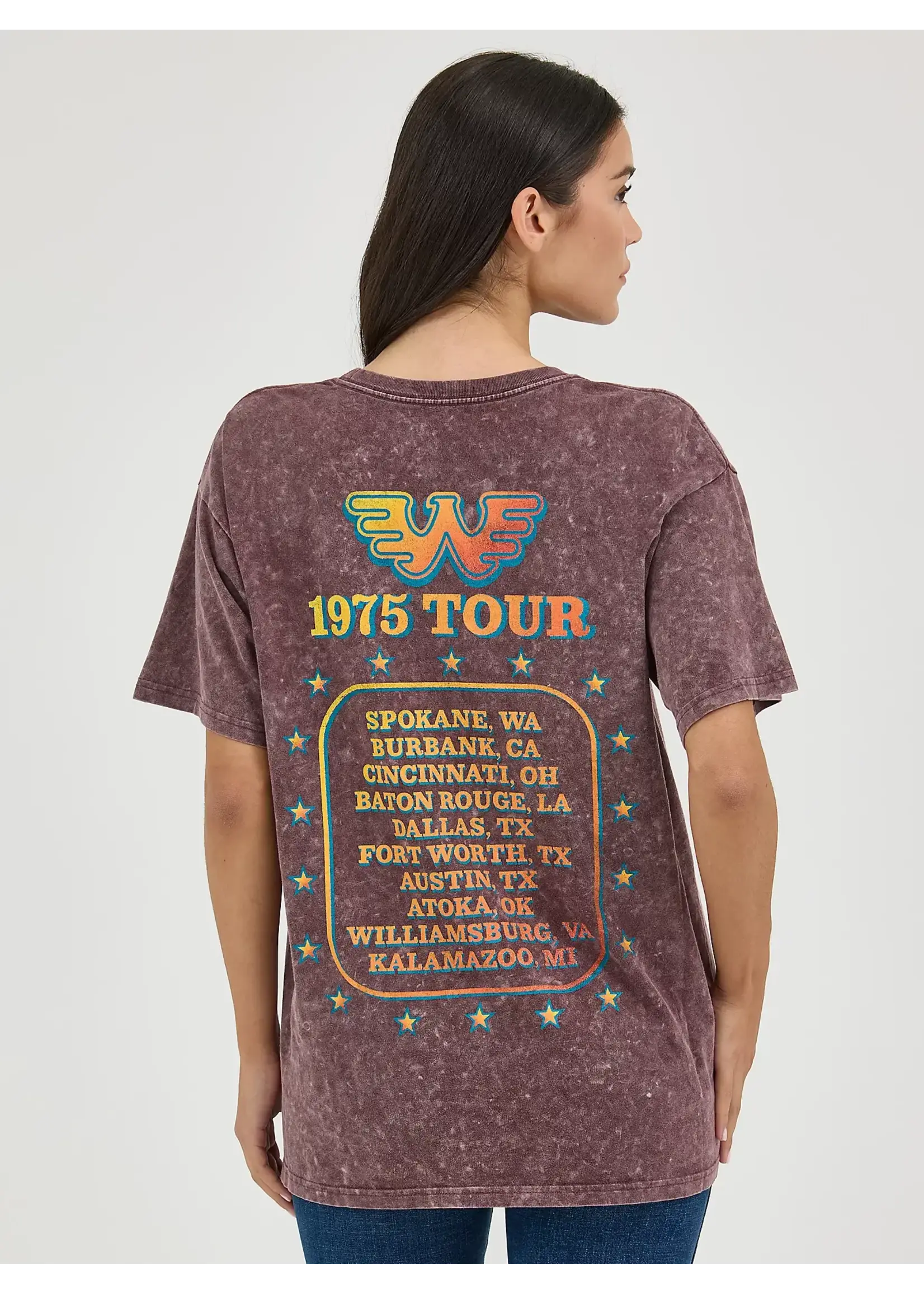 Wrangler Women's Wrangler Waylon Jennings Oversized Band Tee