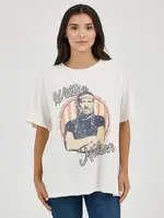 Wrangler Women's Wrangler Willie Nelson Oversized Band Tee
