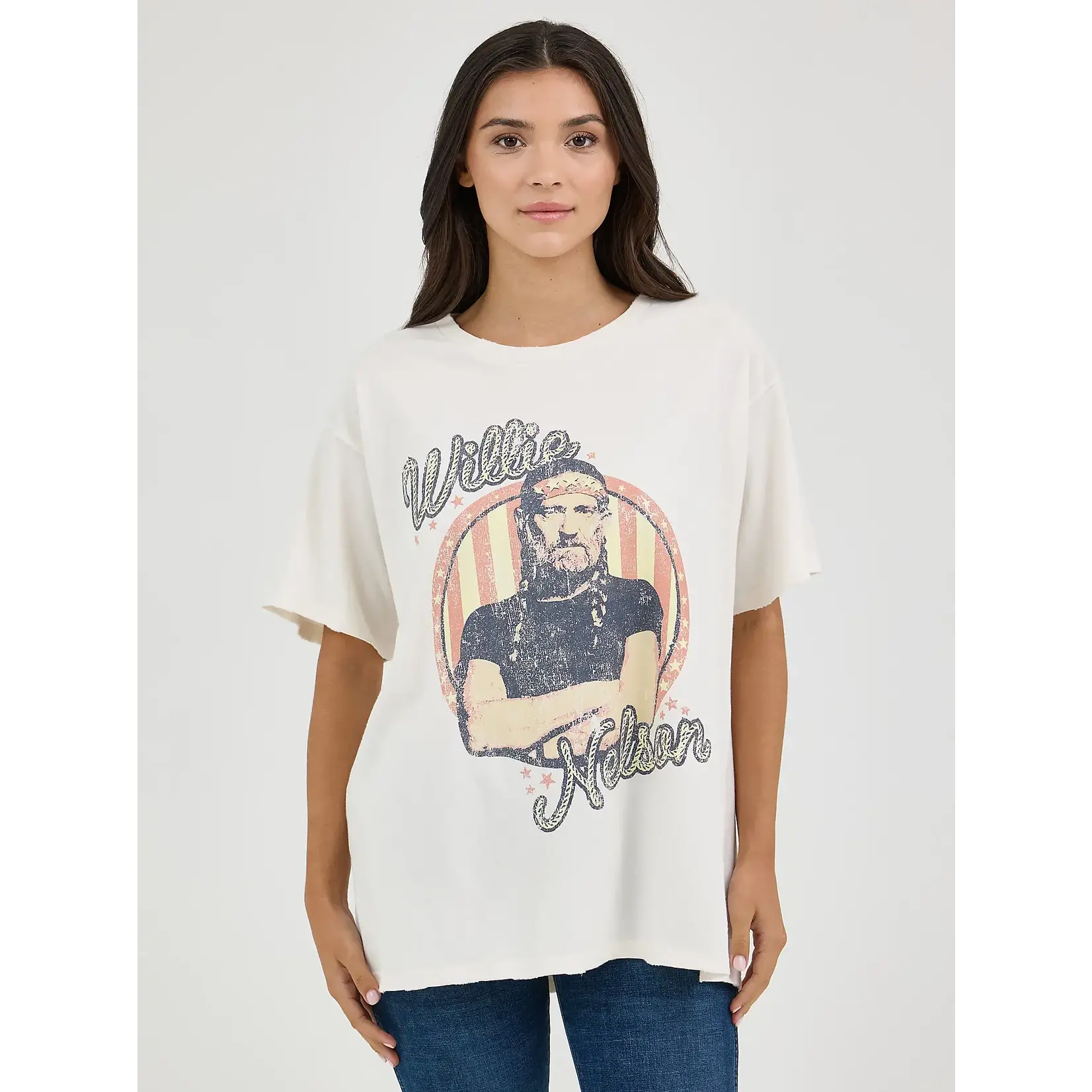 Wrangler Women's Wrangler Willie Nelson Oversized Band Tee