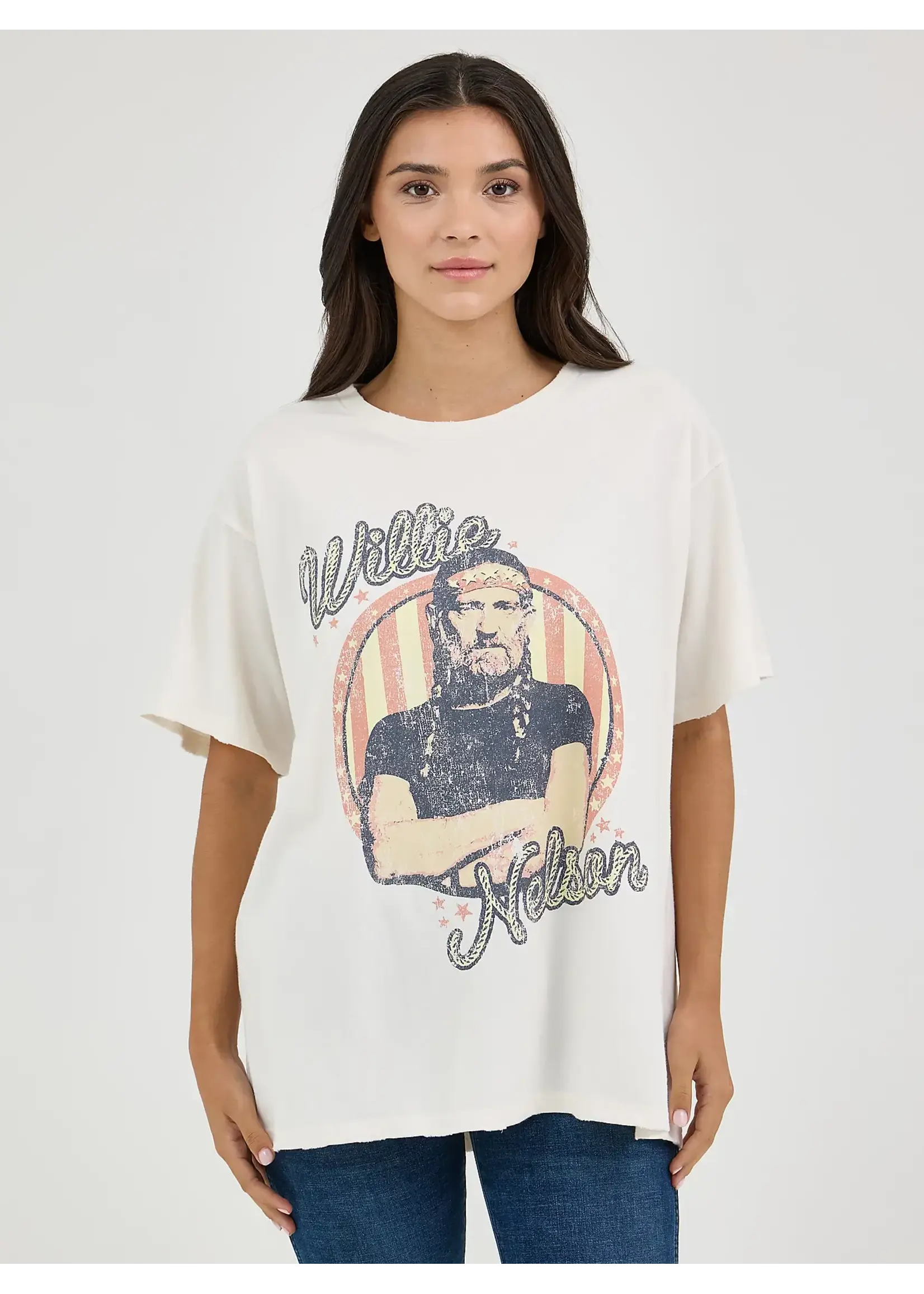Wrangler Women's Wrangler Willie Nelson Oversized Band Tee