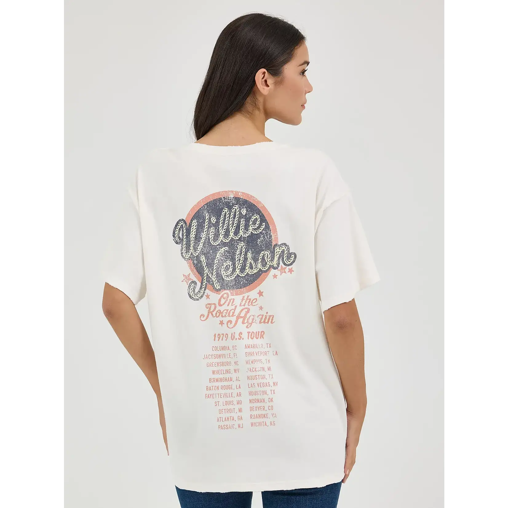 Wrangler Women's Wrangler Willie Nelson Oversized Band Tee