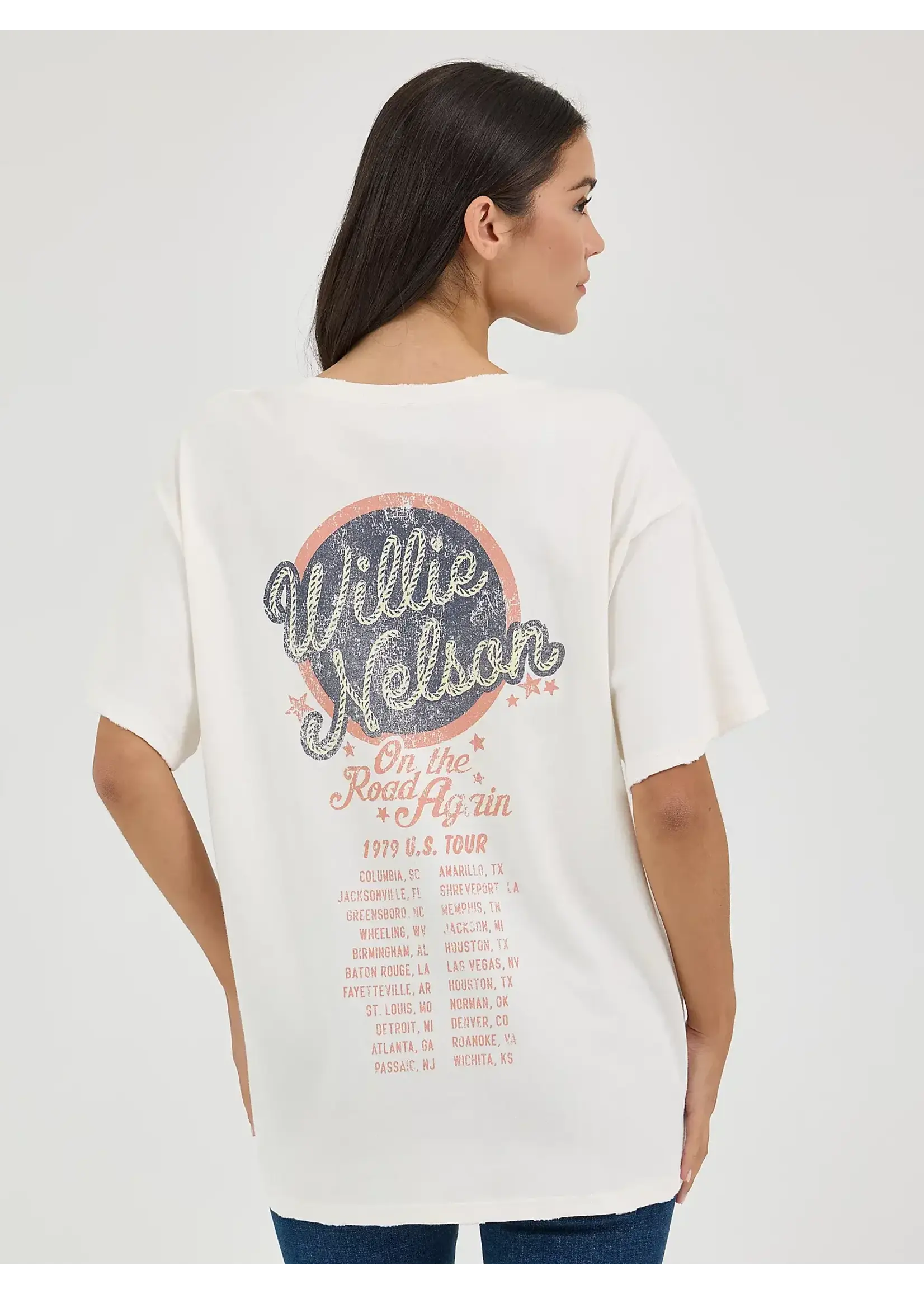 Wrangler Women's Wrangler Willie Nelson Oversized Band Tee