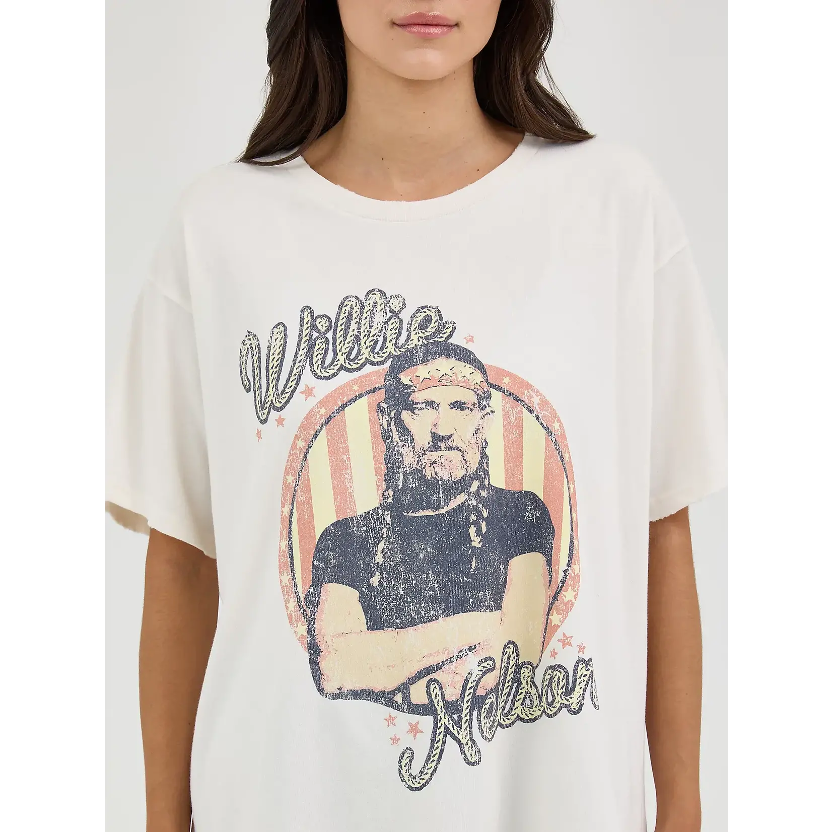 Wrangler Women's Wrangler Willie Nelson Oversized Band Tee