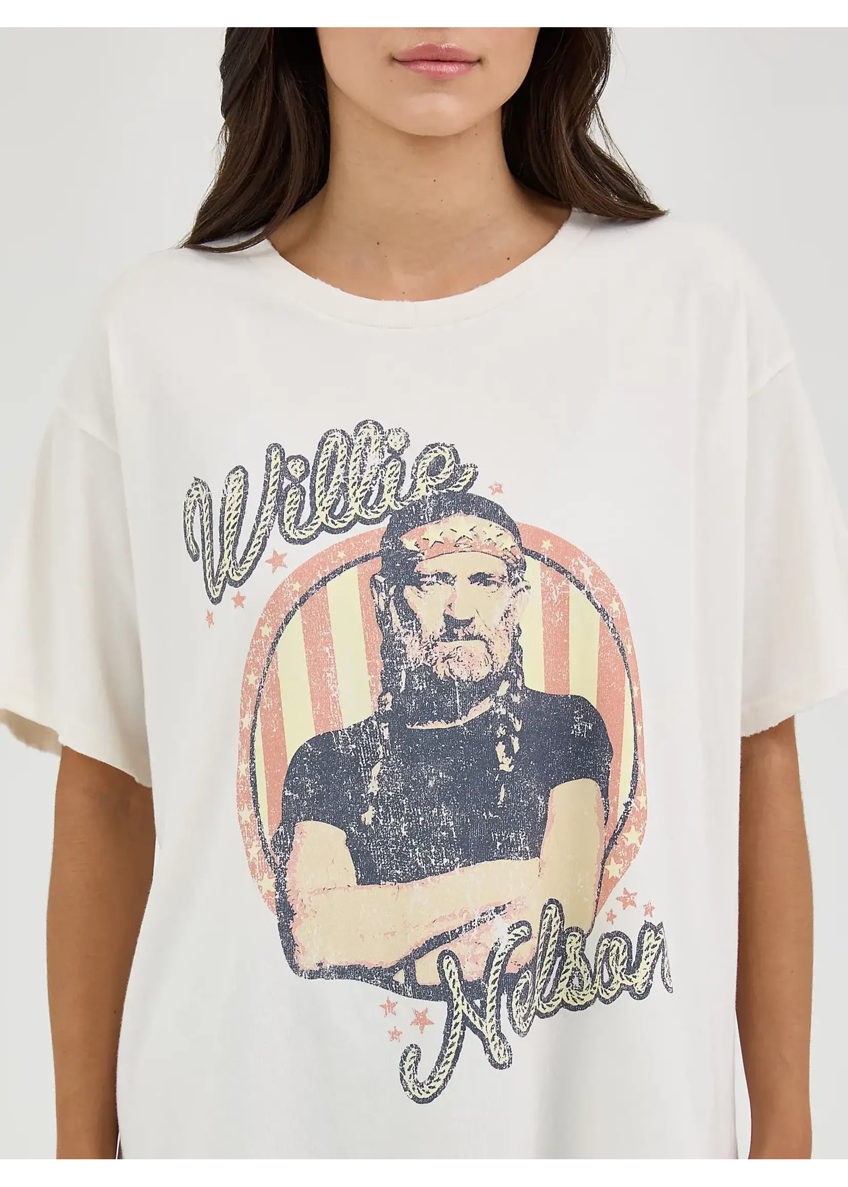 Wrangler Women's Wrangler Willie Nelson Oversized Band Tee