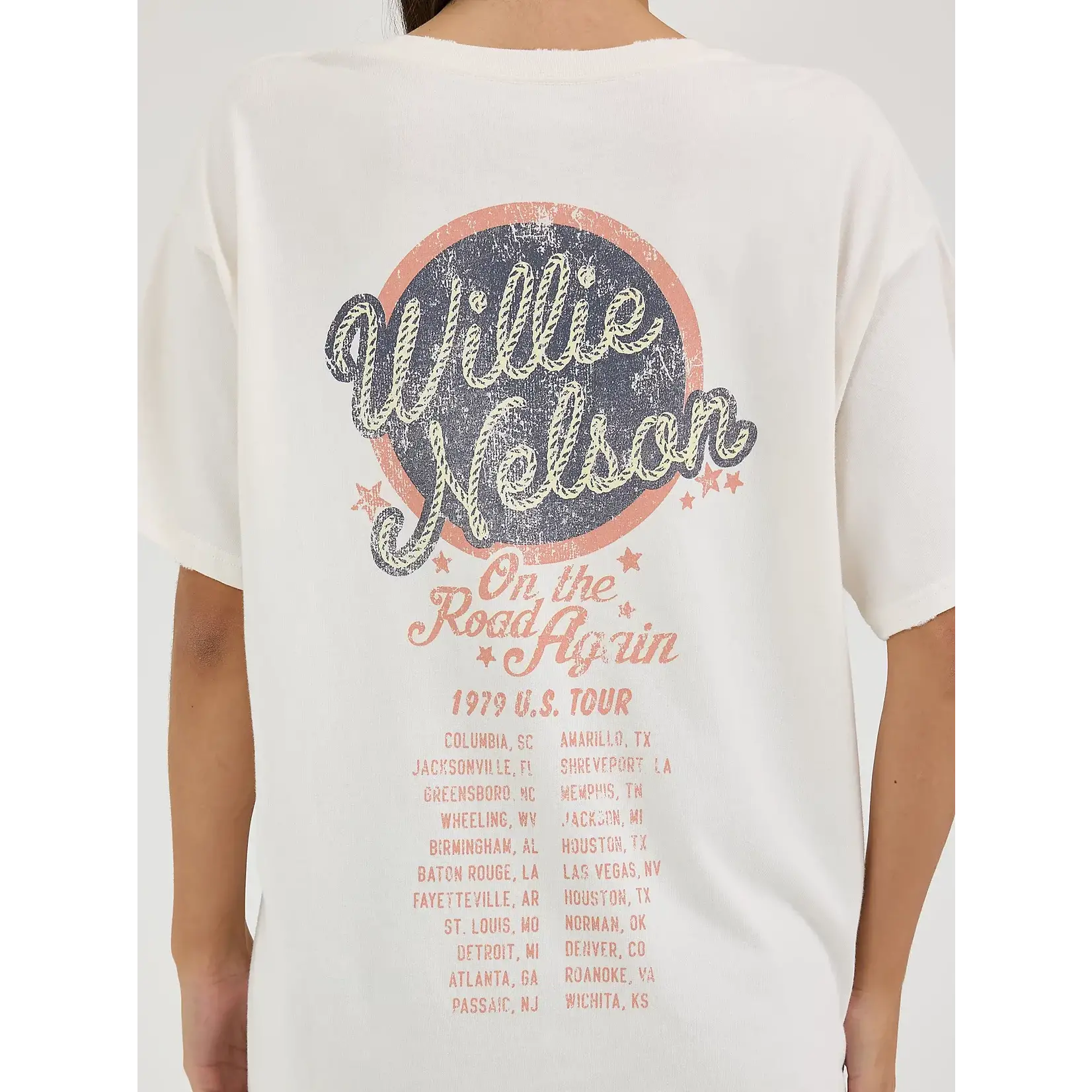 Wrangler Women's Wrangler Willie Nelson Oversized Band Tee