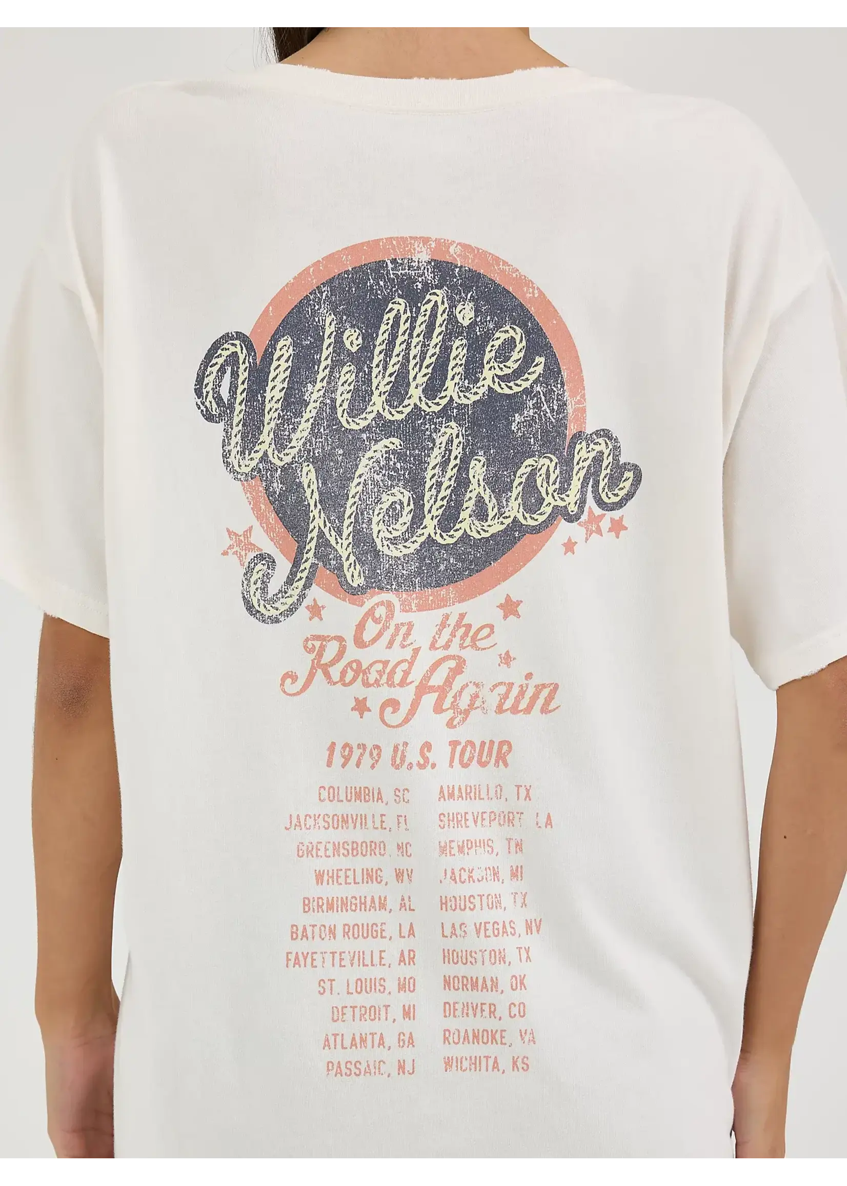 Wrangler Women's Wrangler Willie Nelson Oversized Band Tee