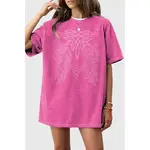 Cowboy Oversized Mineral Graphic Tee Mineral Megenta
