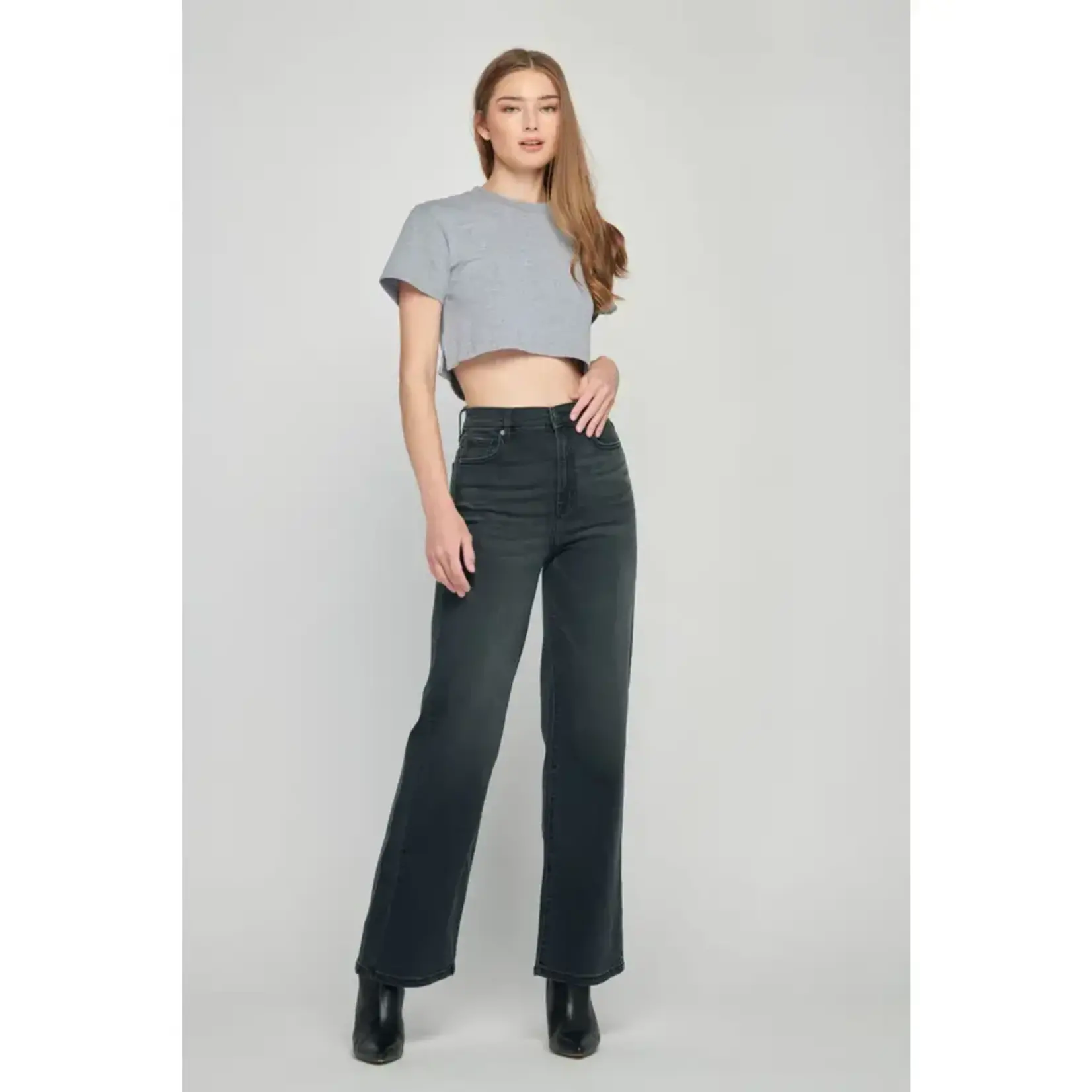 Hidden Jeans Black High Rise 31" Inseam Dad Jean