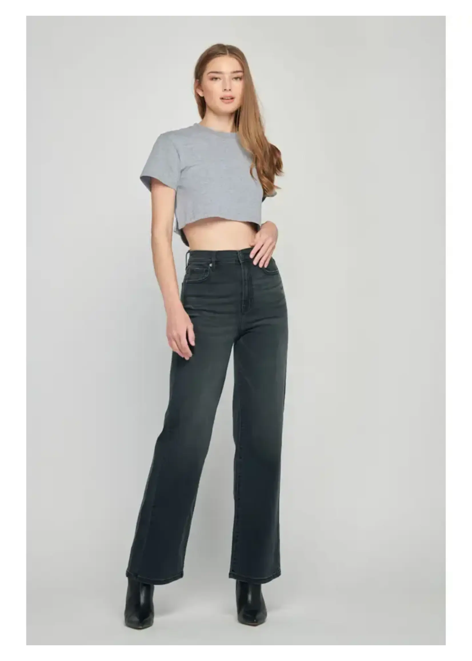 Hidden Jeans Black High Rise 31" Inseam Dad Jean