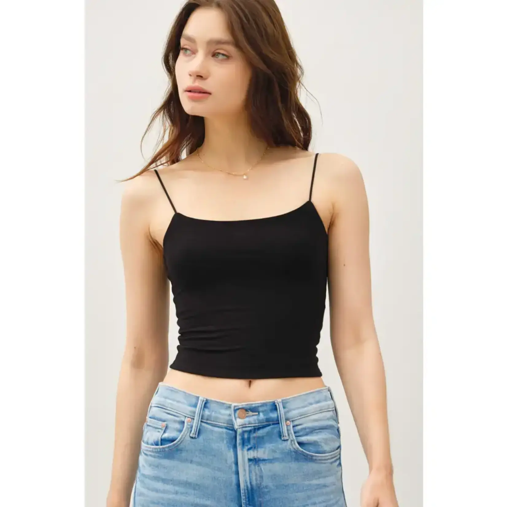 Spaghetti Strap Crop Tank