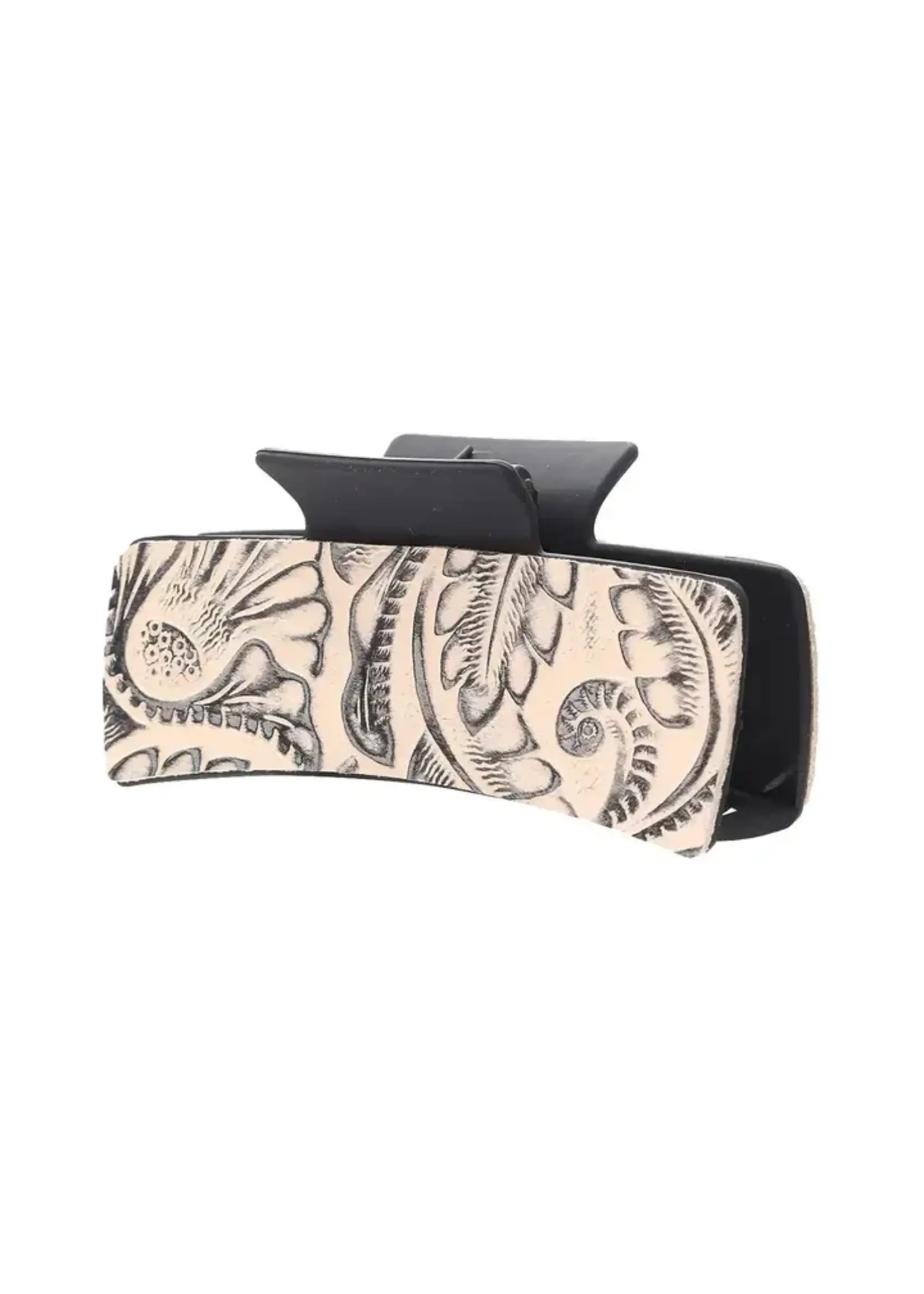 Leather Solid Color Clip