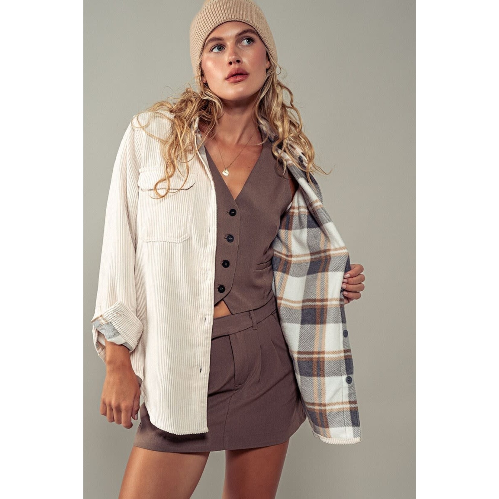 Corduroy & Plaid Flannel