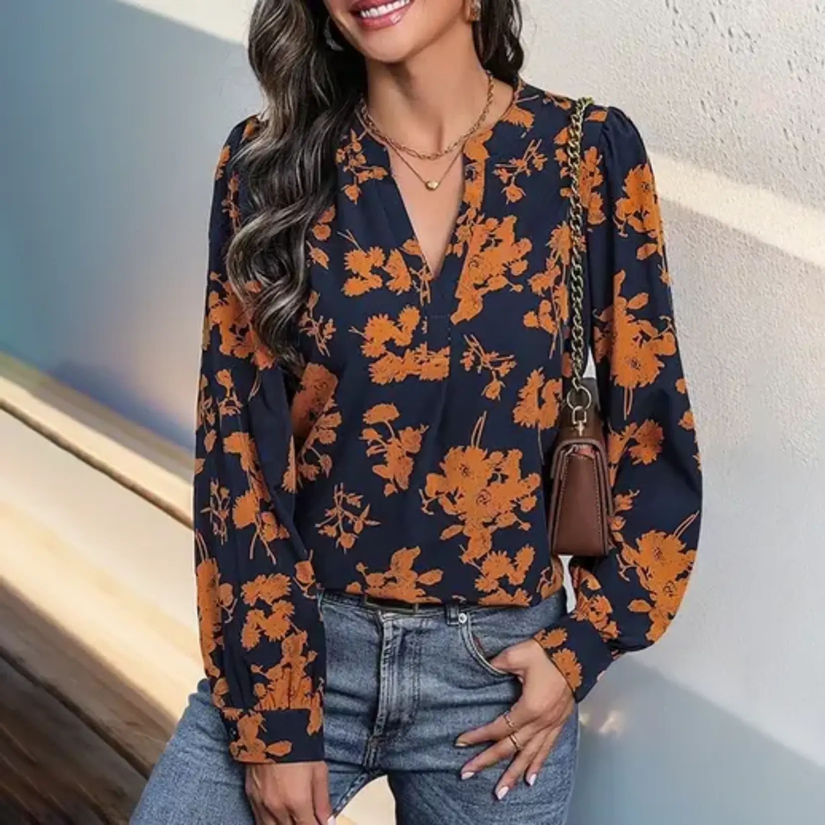 Long Sleeved Printed Pullover