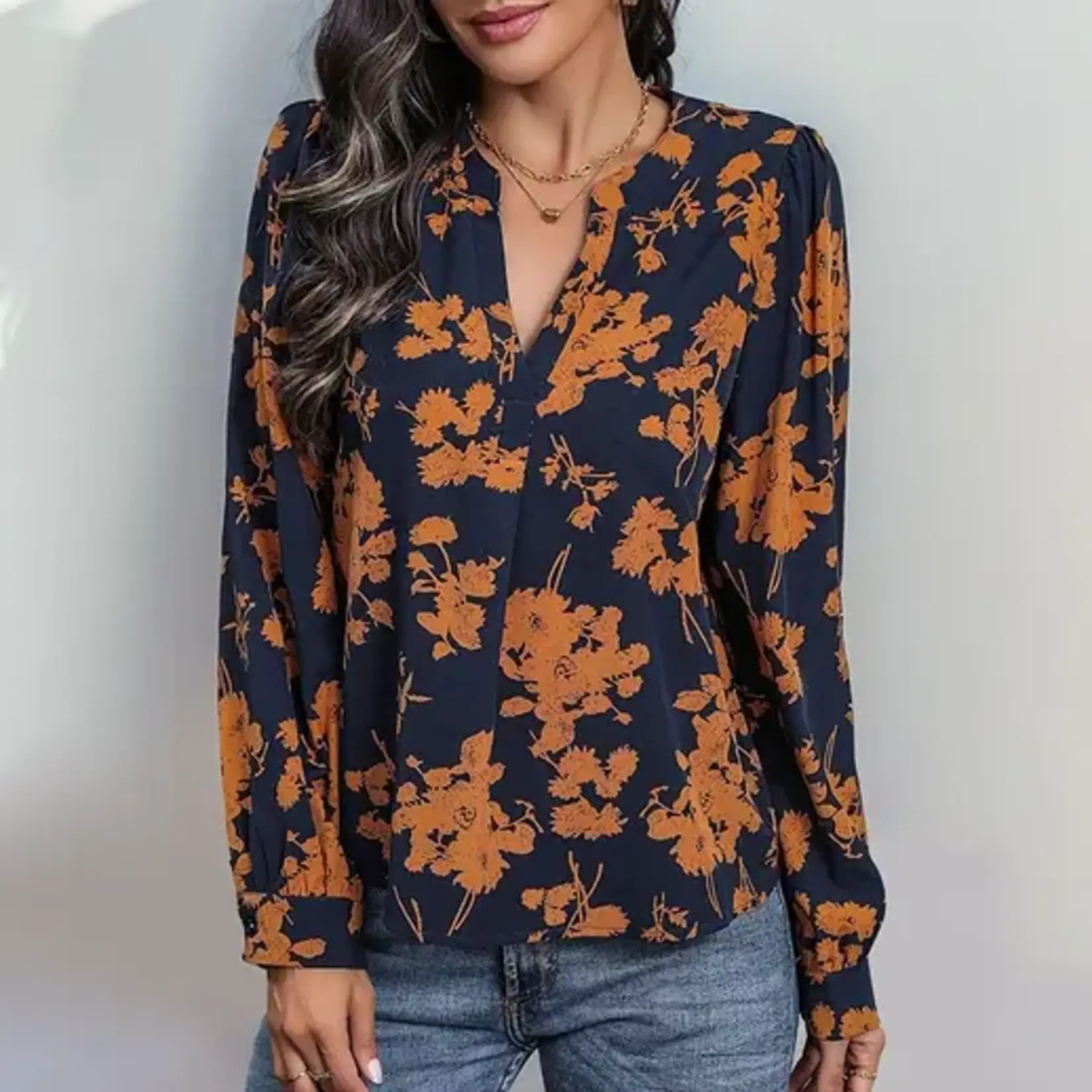 Long Sleeved Printed Pullover