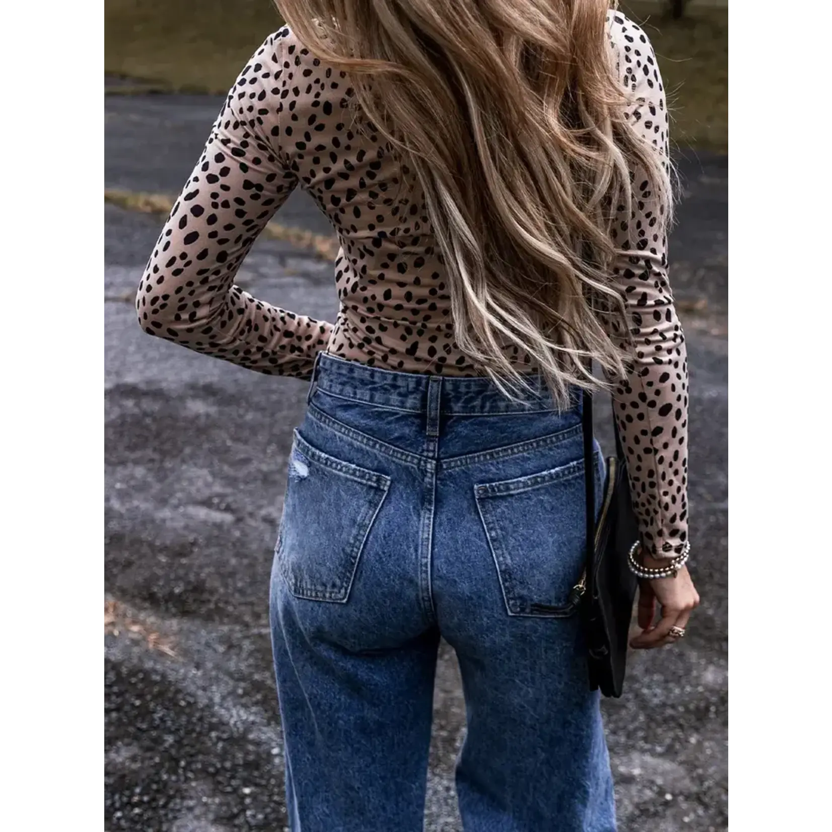 Smoke Gray Leopard Print