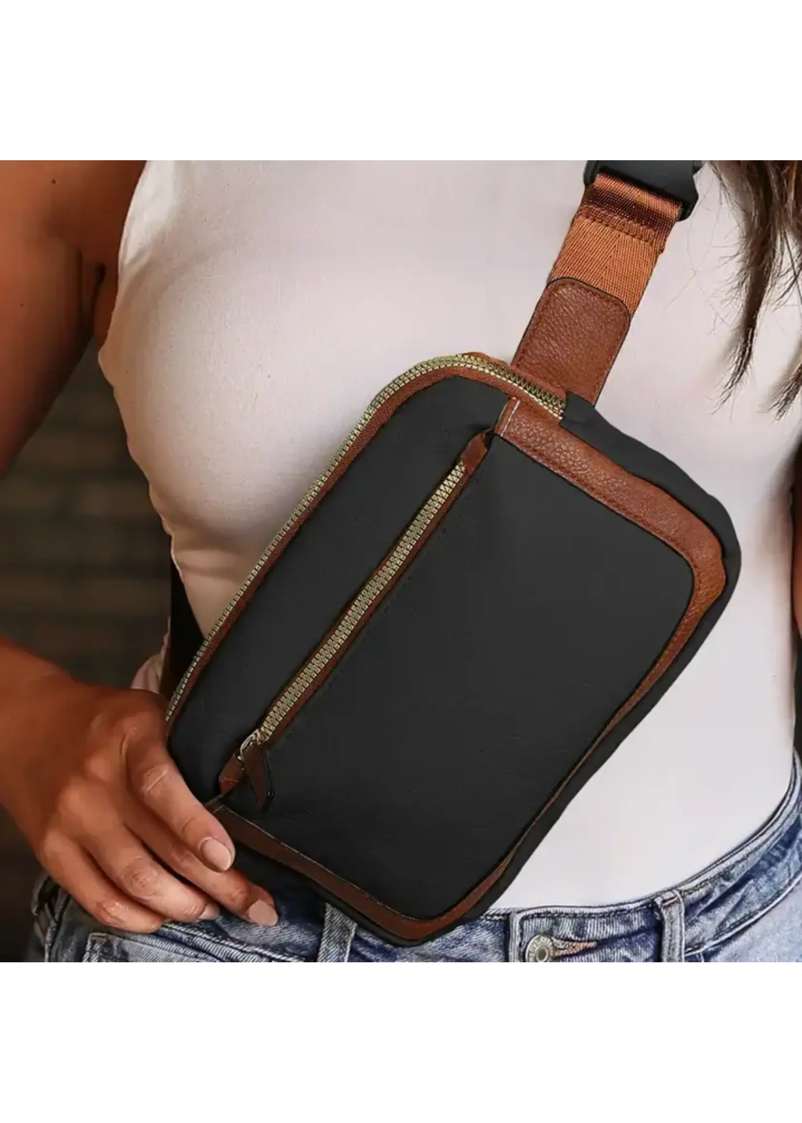 Adjustable Strap Mini Leather Crossbody Bag