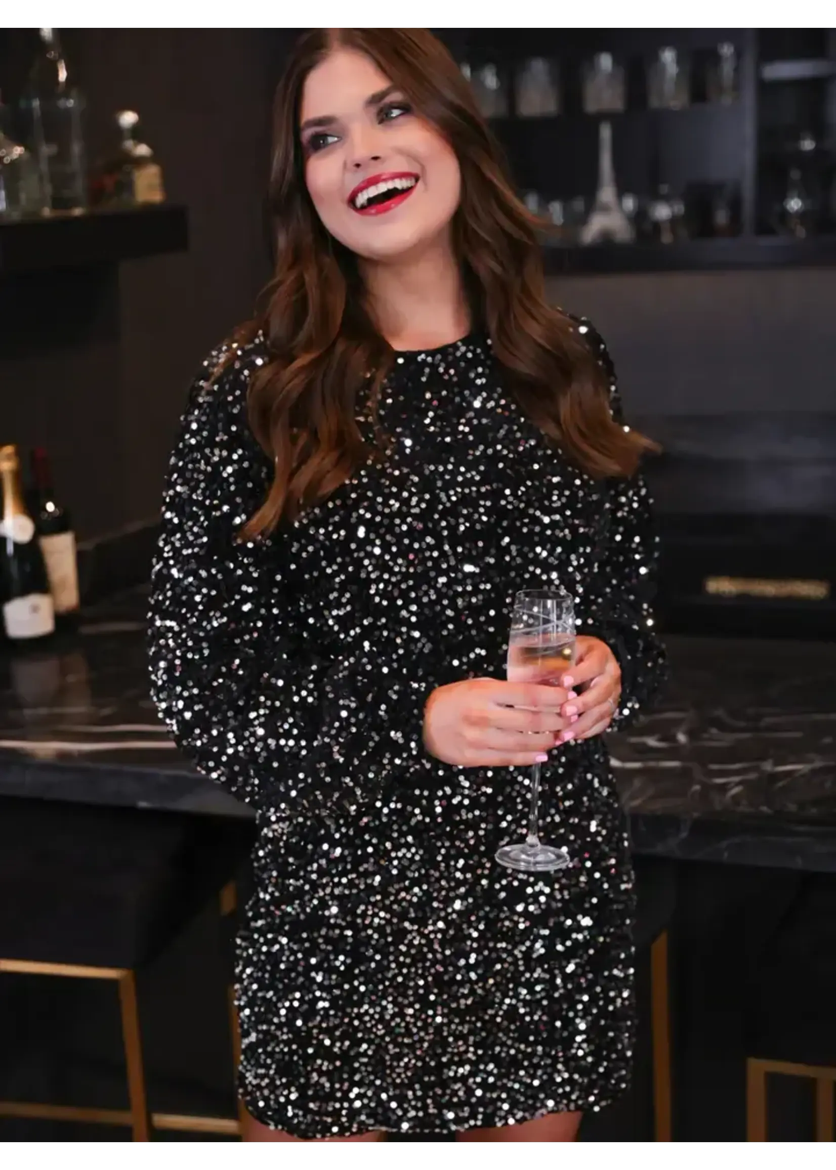 Old Flame Sequin Dress
