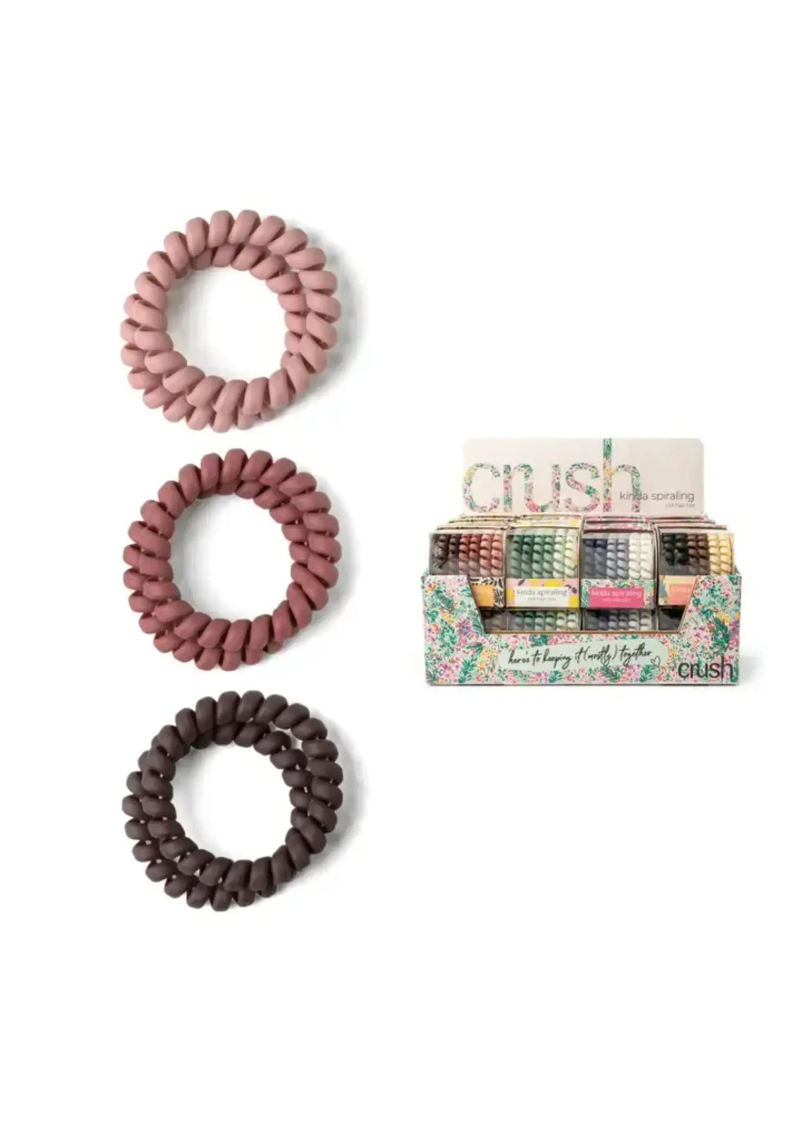 Spiraling Coil Hair Ties