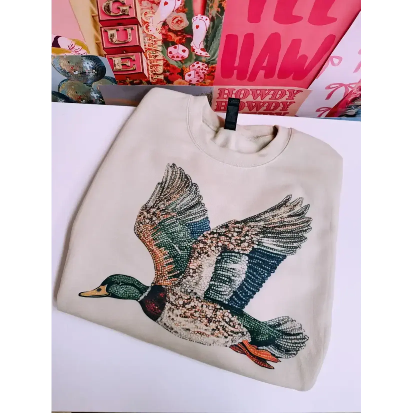 Vintage Bedazzled Duck