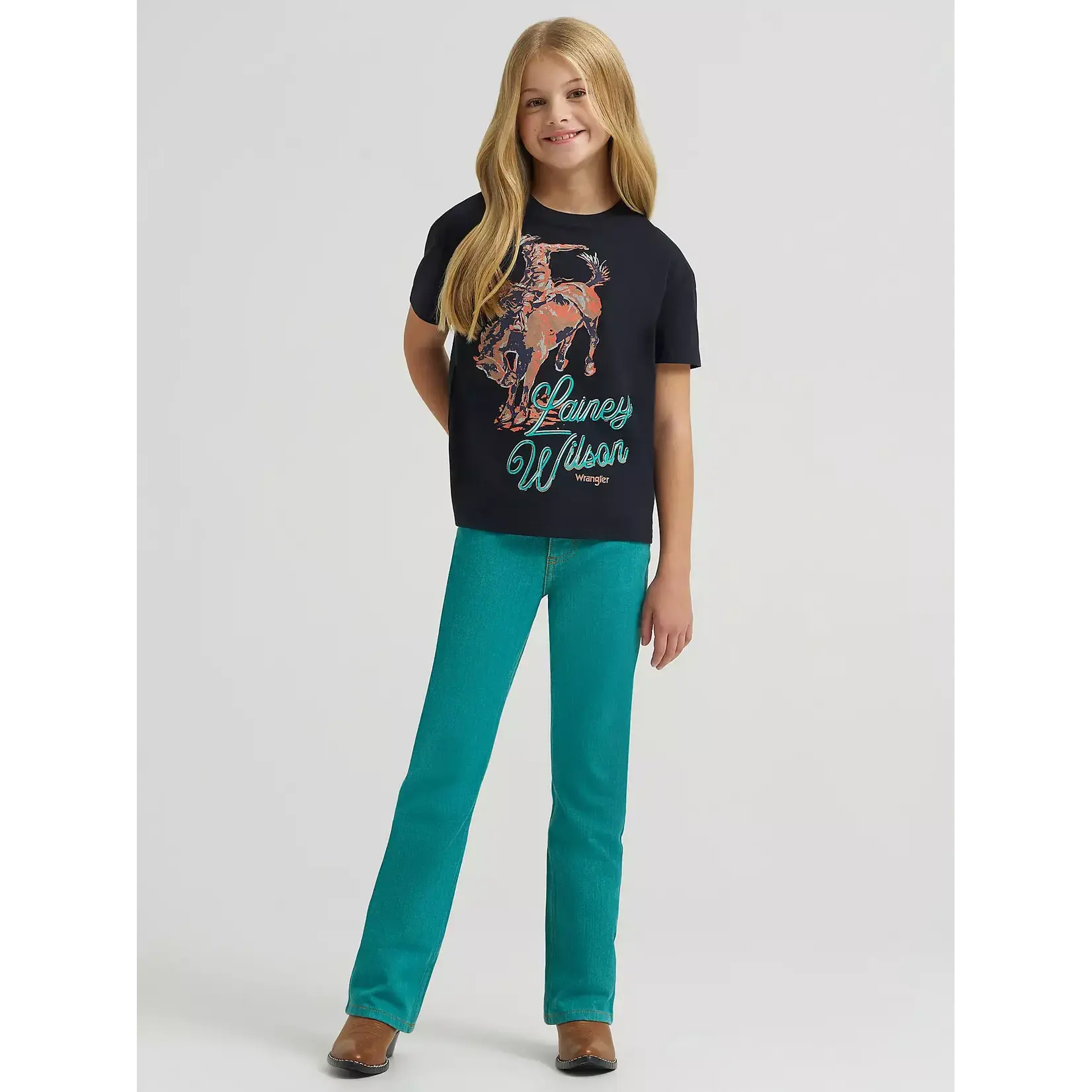 Wrangler Girl's Lainey Wilson x Wrangler Turquoise Boot Huggers