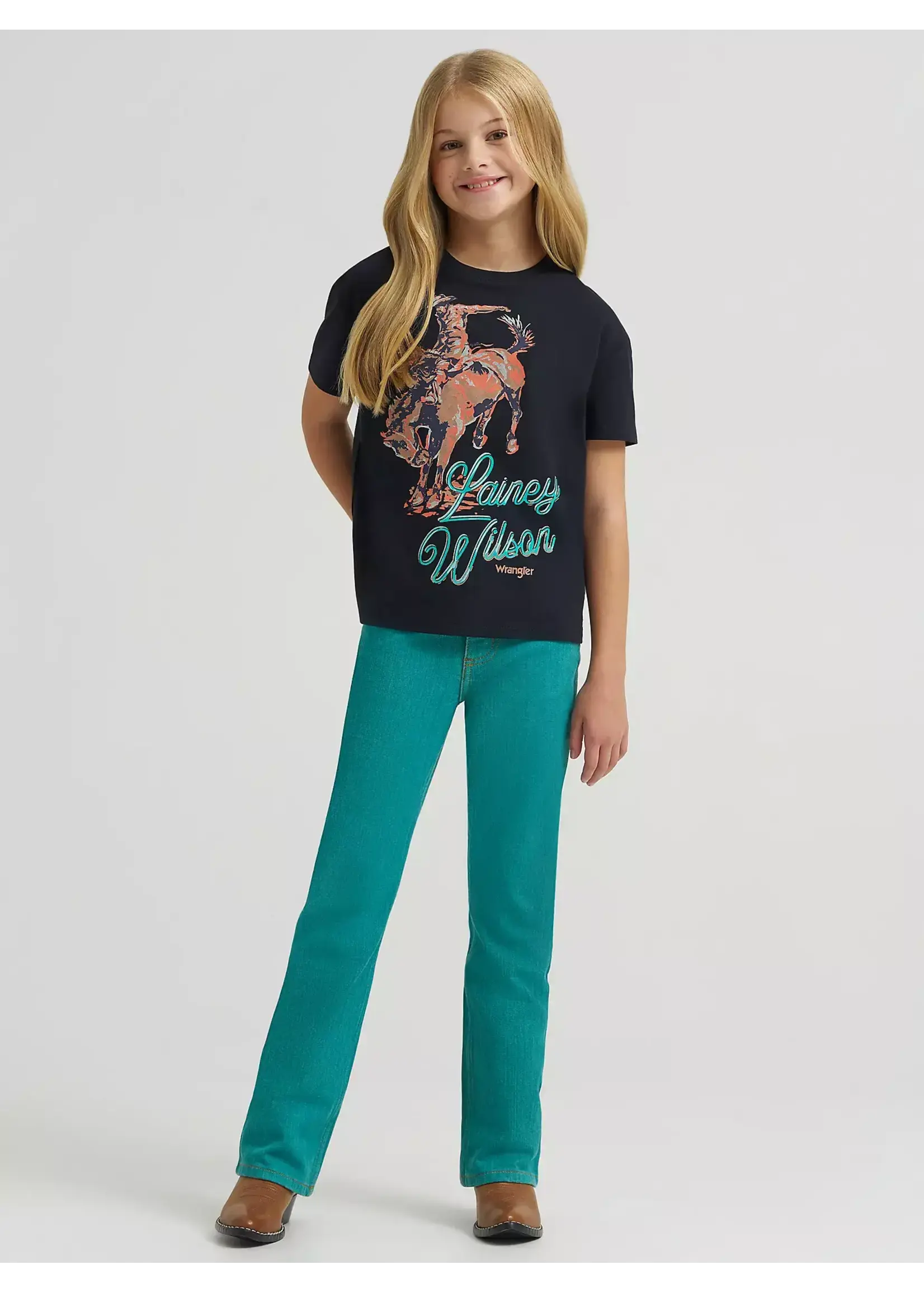Wrangler Girl's Lainey Wilson x Wrangler Turquoise Boot Huggers