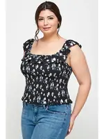 Floral Ruffle Top