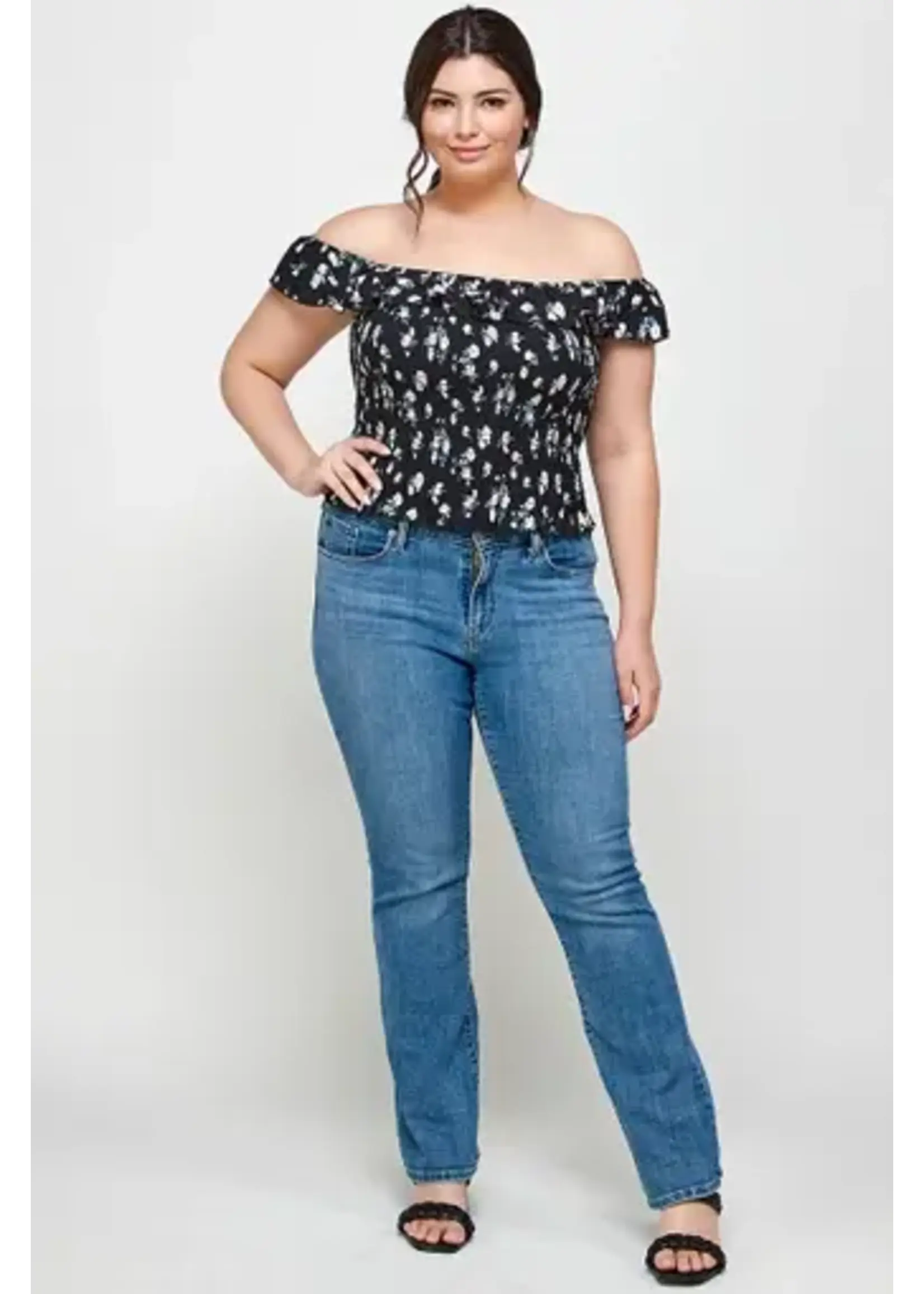 Floral Ruffle Top