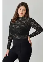 Floral Sheer Lace Long Sleeve
