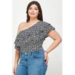 Floral One Shoulder Bodysuit