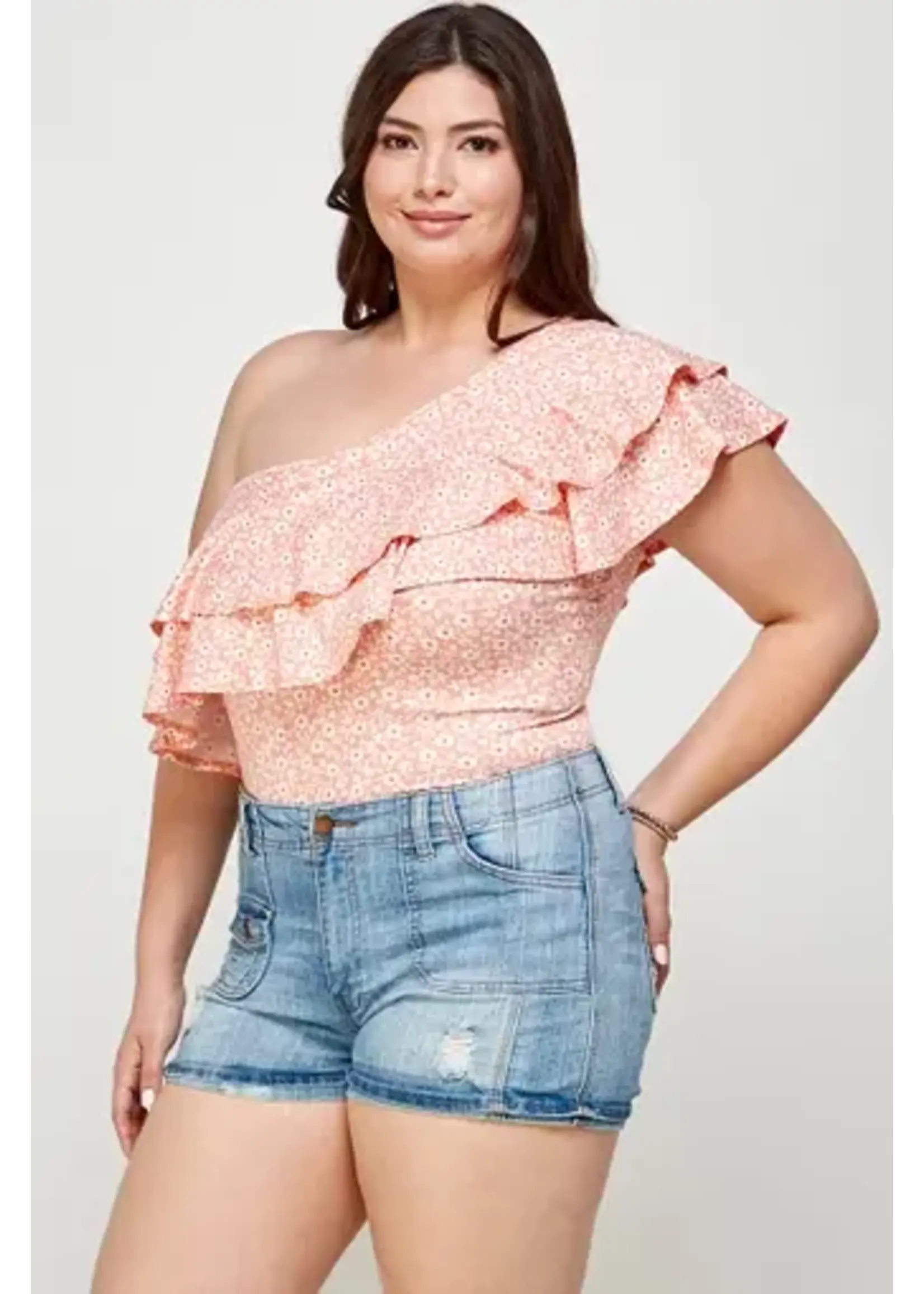 Floral One Shoulder Bodysuit