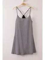 Checkered Knit Tennis Dress