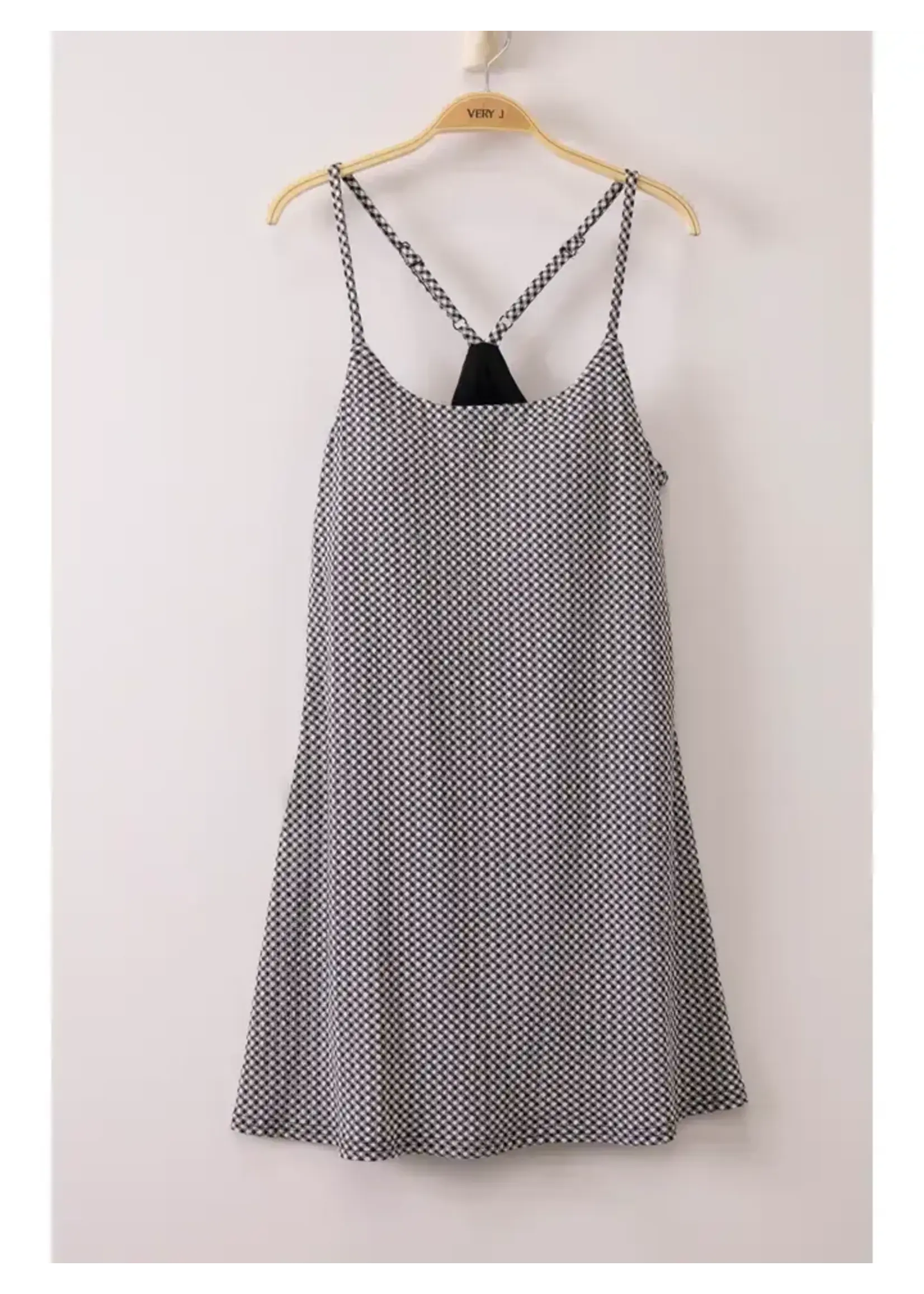 Checkered Knit Tennis Dress