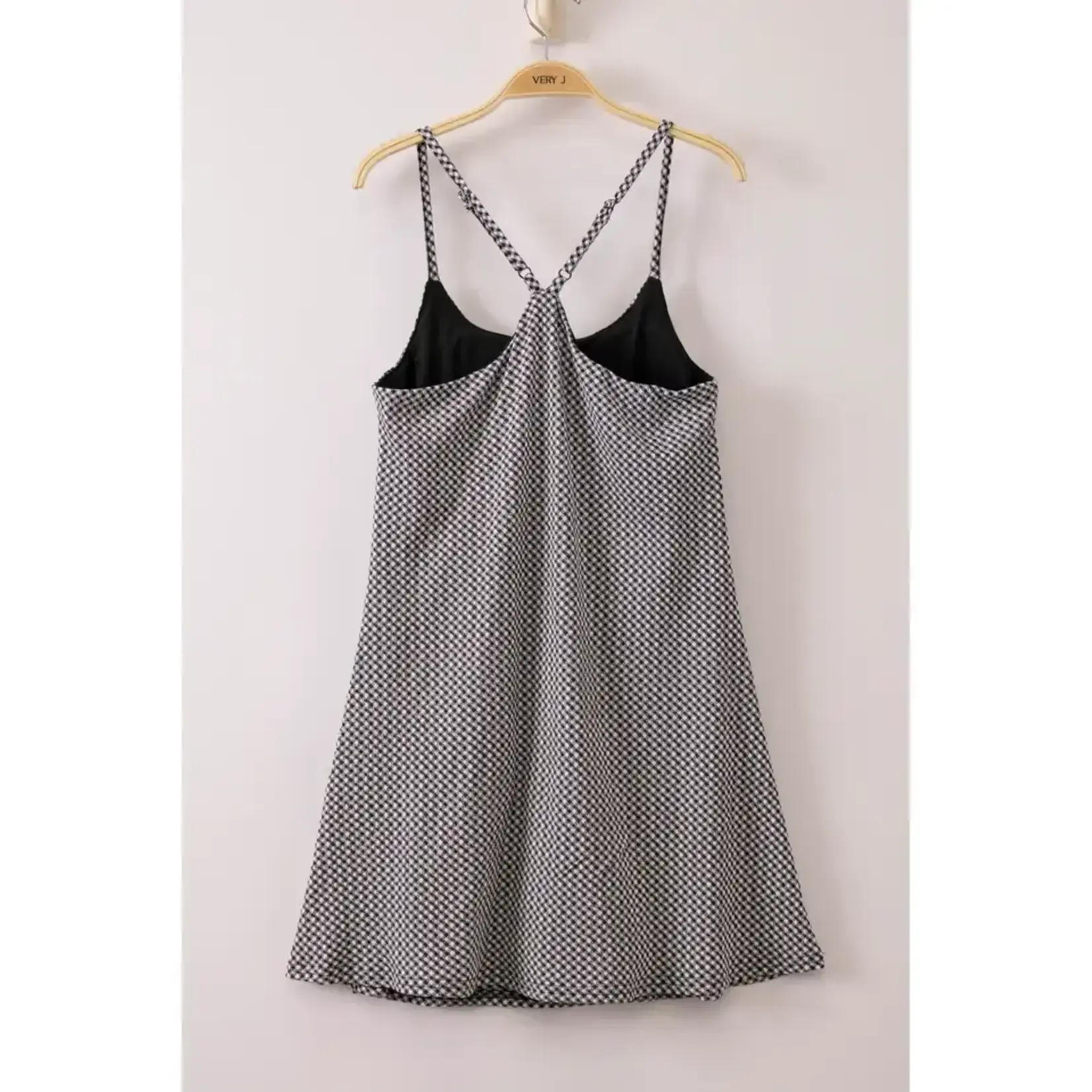 Checkered Knit Tennis Dress