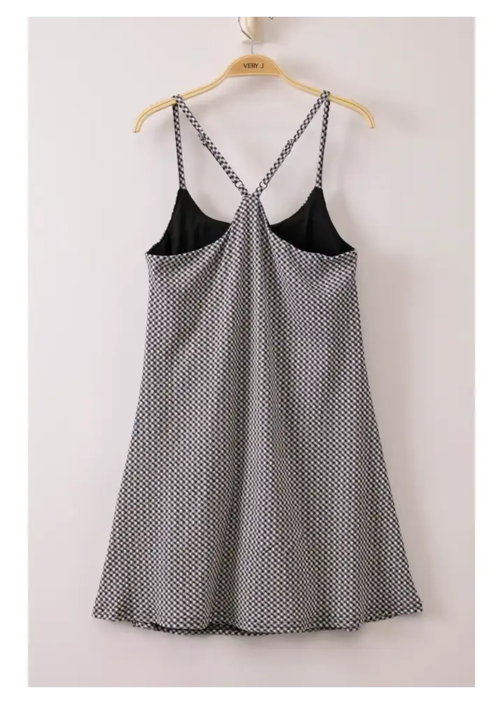 Checkered Knit Tennis Dress