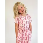 Cowgirl Boots & Bows - Ss Pocket Dress