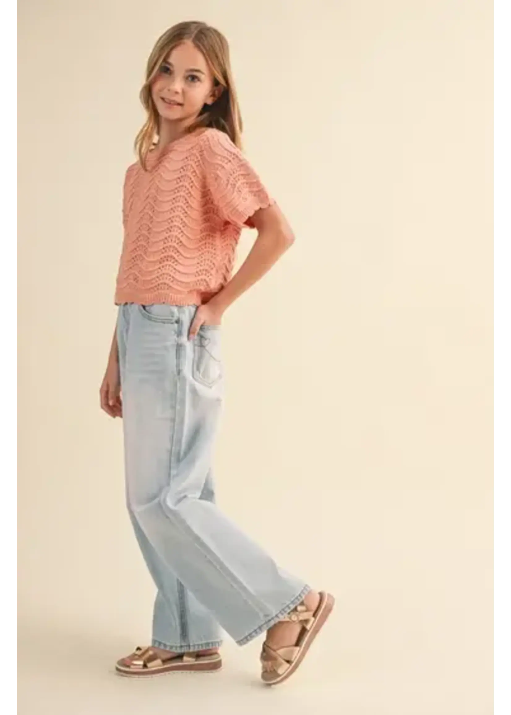 Tween Girl's Wide Leg