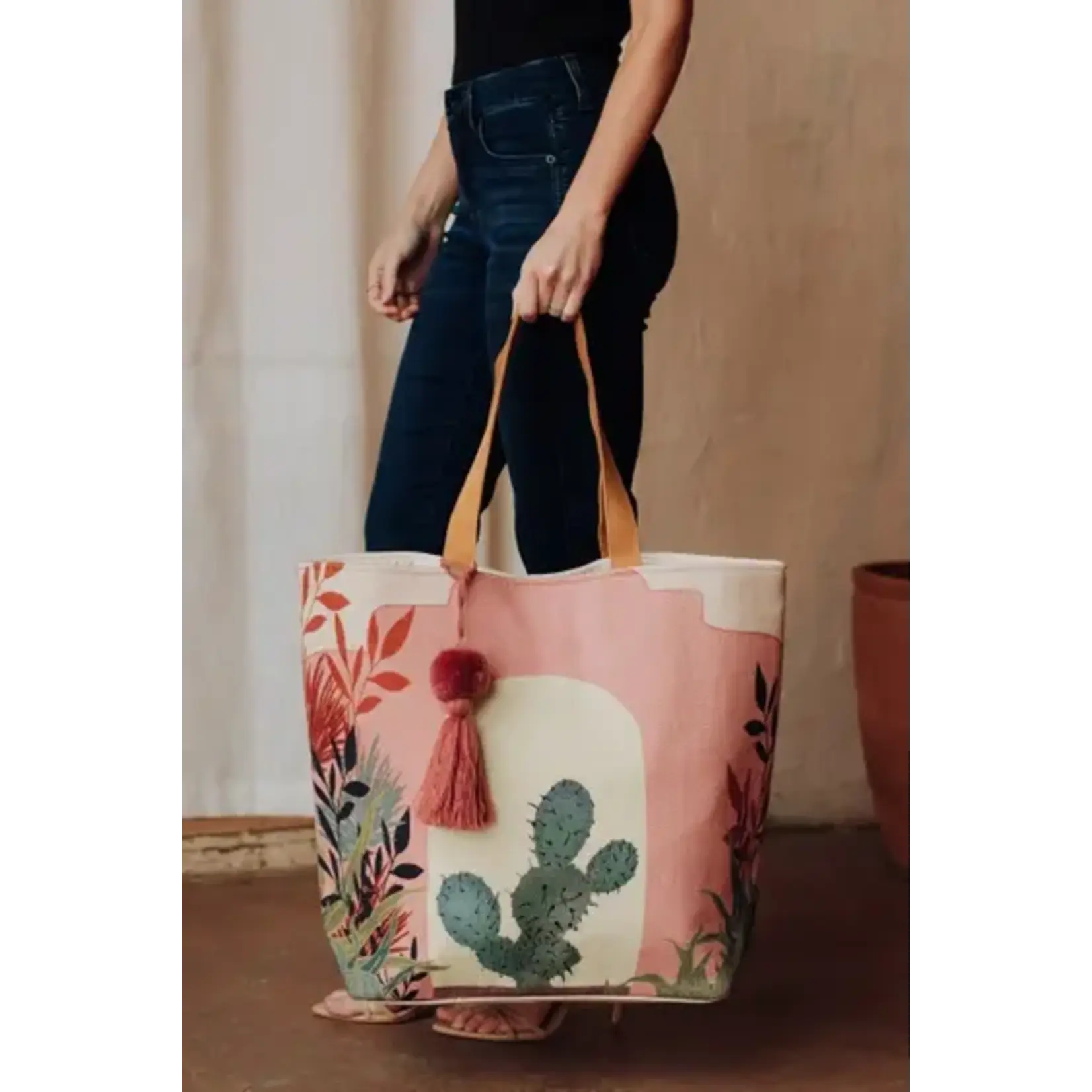 Pink Cactus Tote