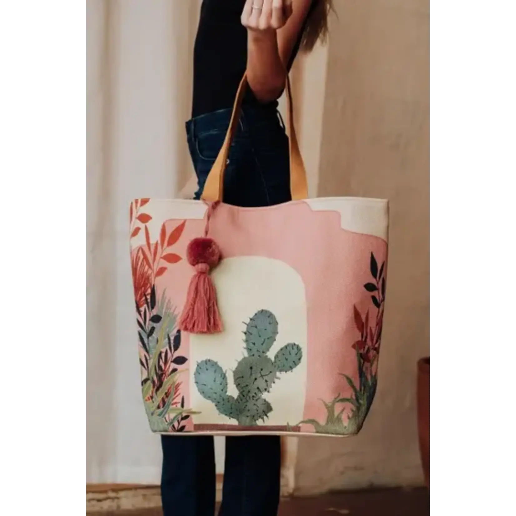 Pink Cactus Tote