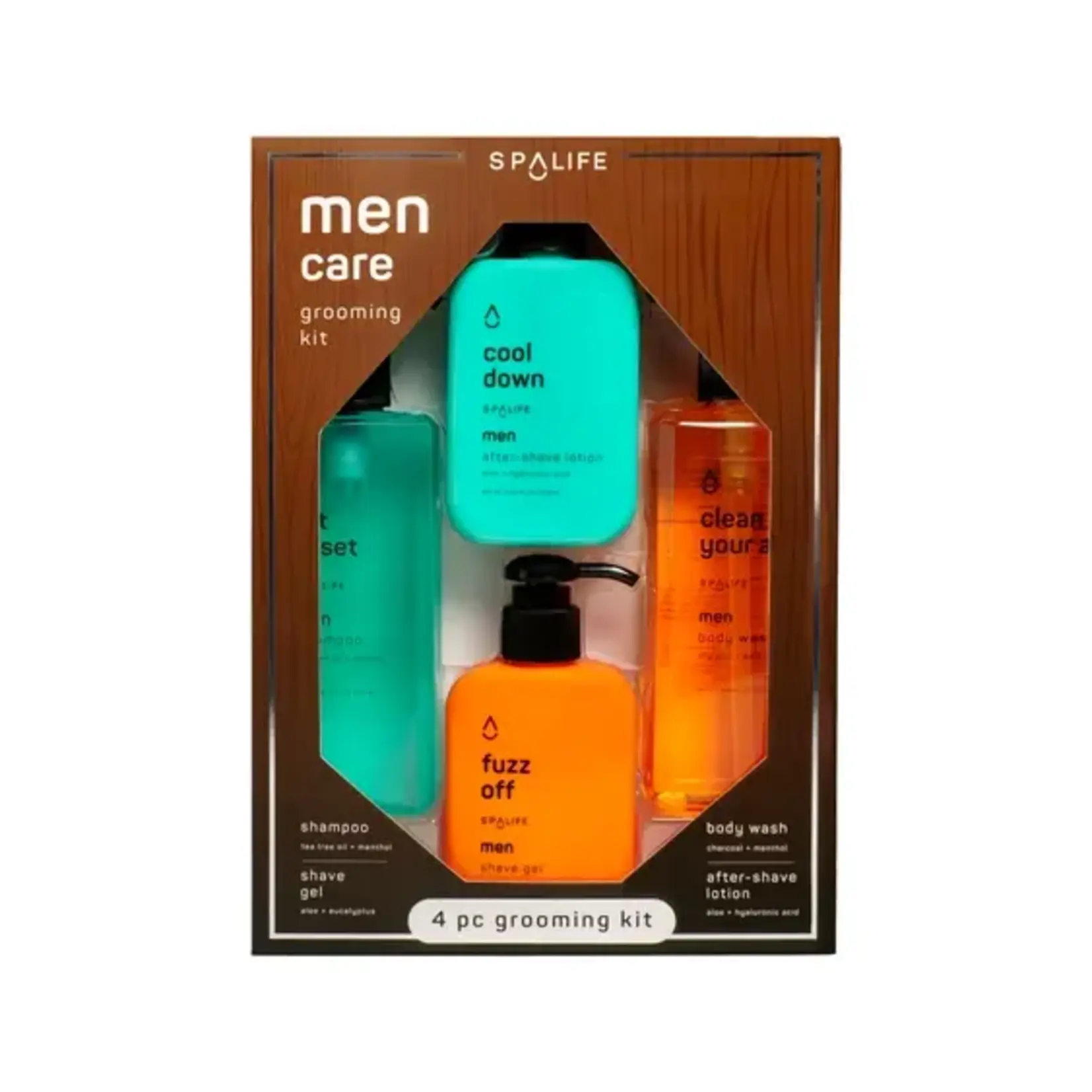 Men's Hair & Body Care Grooming Kit, Men's Skincare - 4 Pc