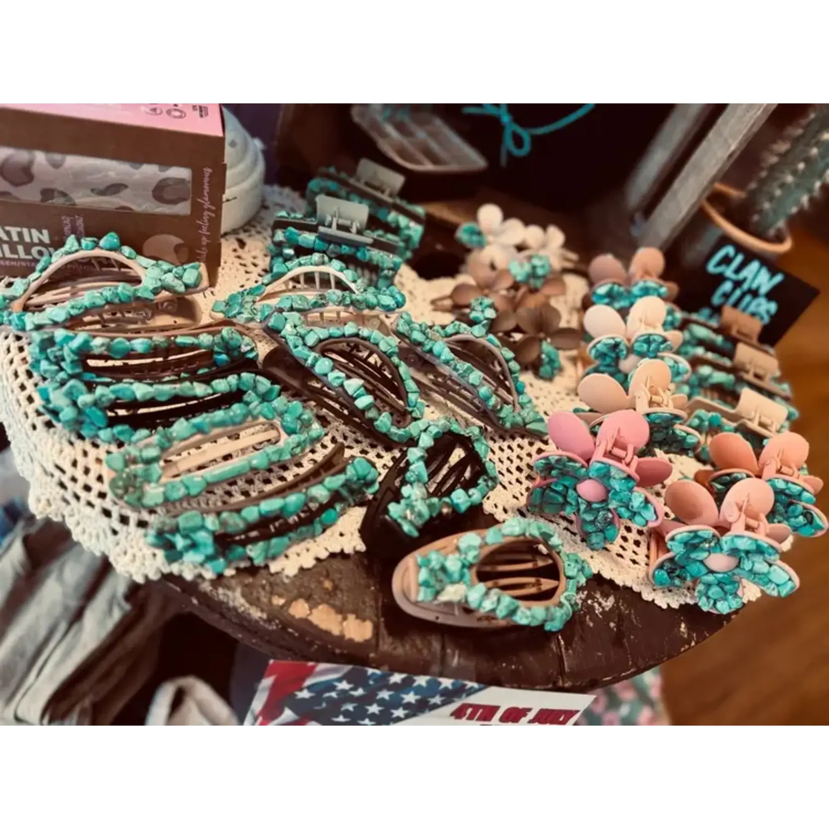 Cowgirl Turquoise Clips