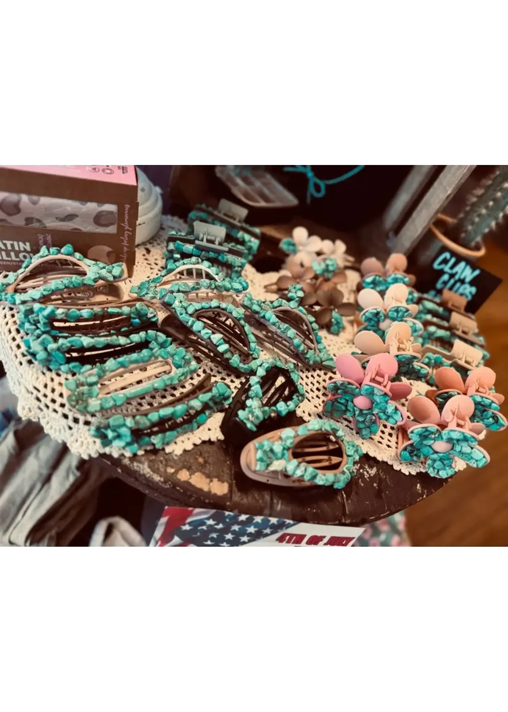 Cowgirl Turquoise Clips