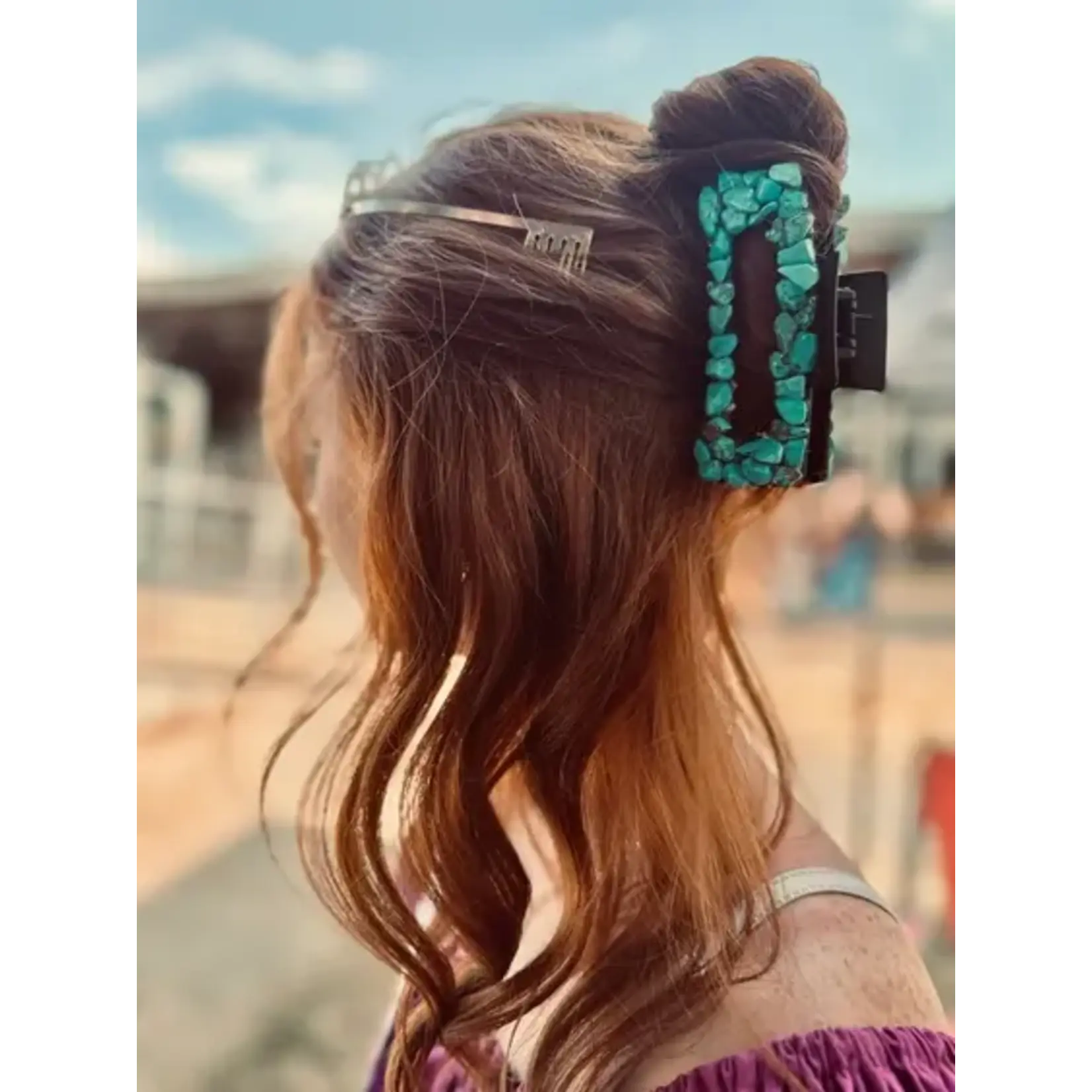 Cowgirl Turquoise Clips