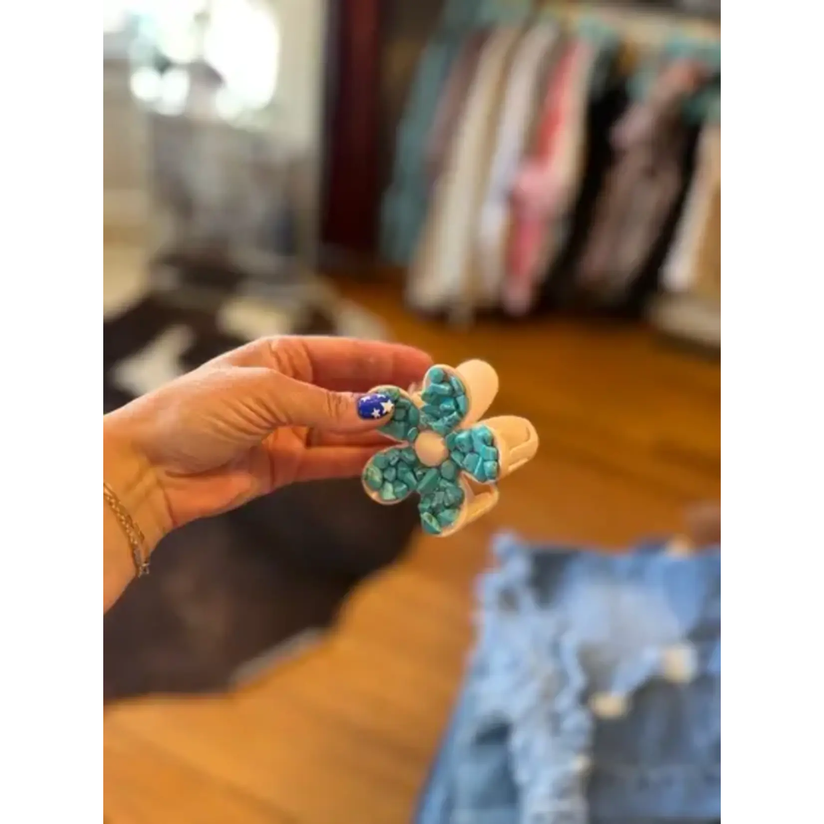 Cowgirl Turquoise Clips