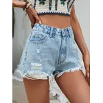 Cassie  Distressed Denim Shorts
