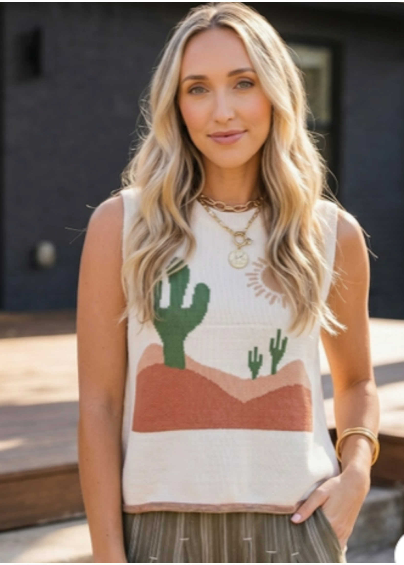 Western Print Cactus